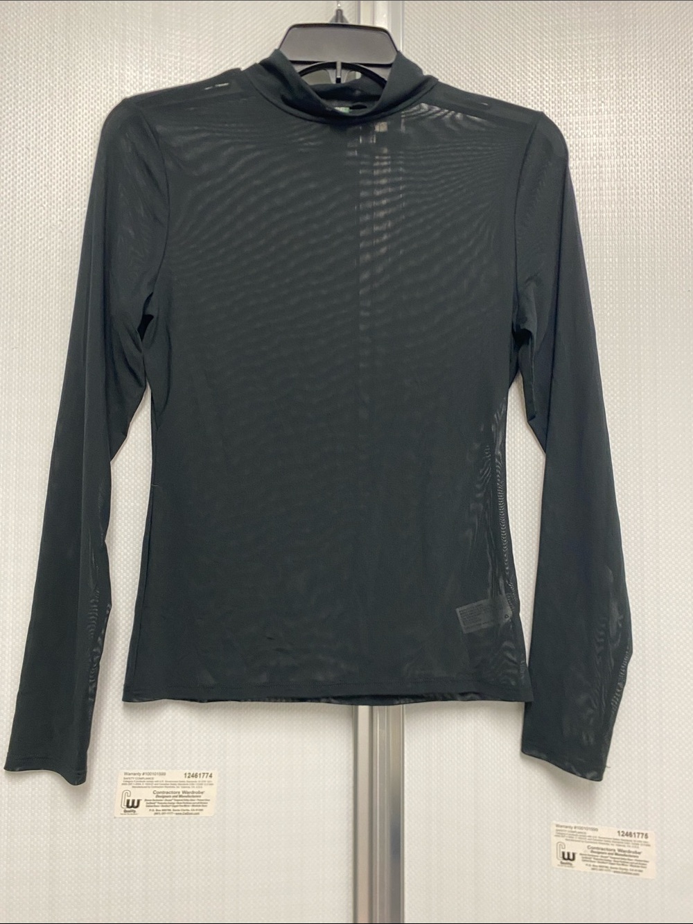 Long sleeve mesh top